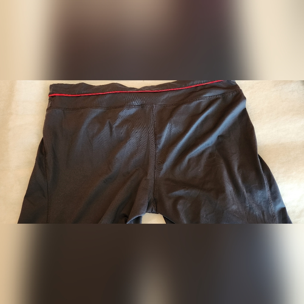 Danskin Now Black Capris with Red Accent - Picture 3 of 10